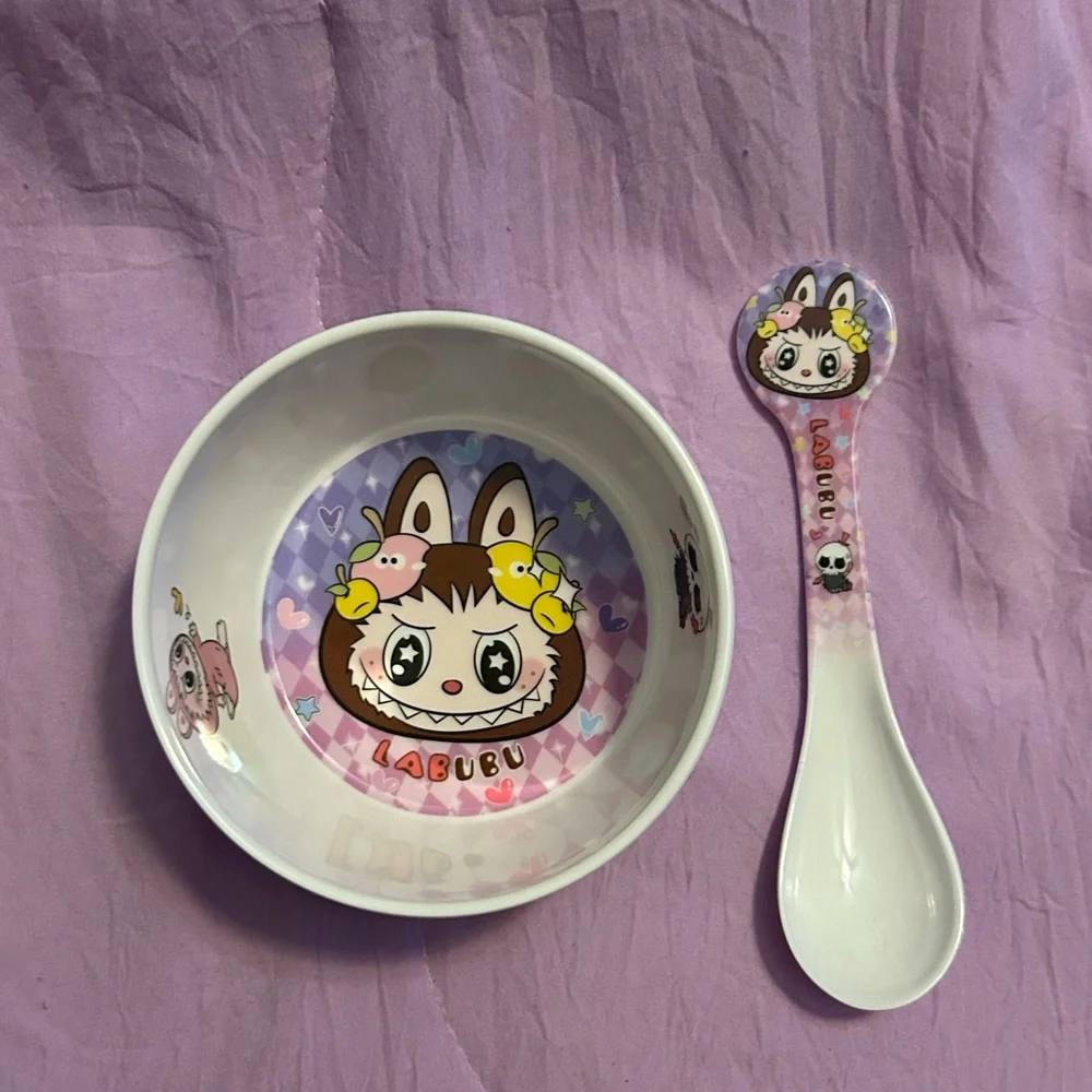 Labubu Bowl and Spoon Set